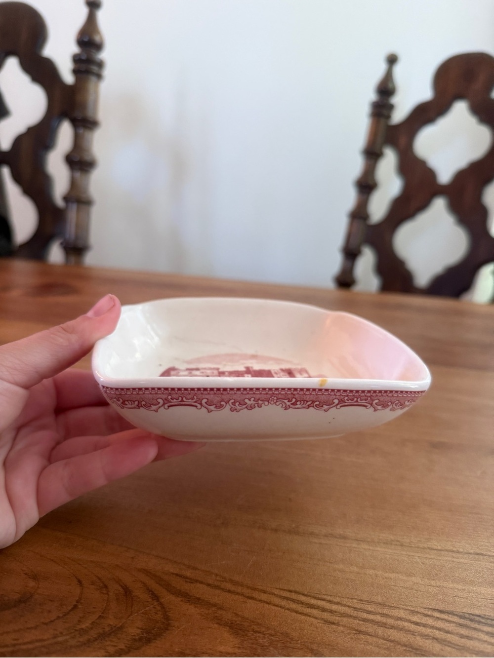 Johnson Bros Old Britain Castles Red Square Dish